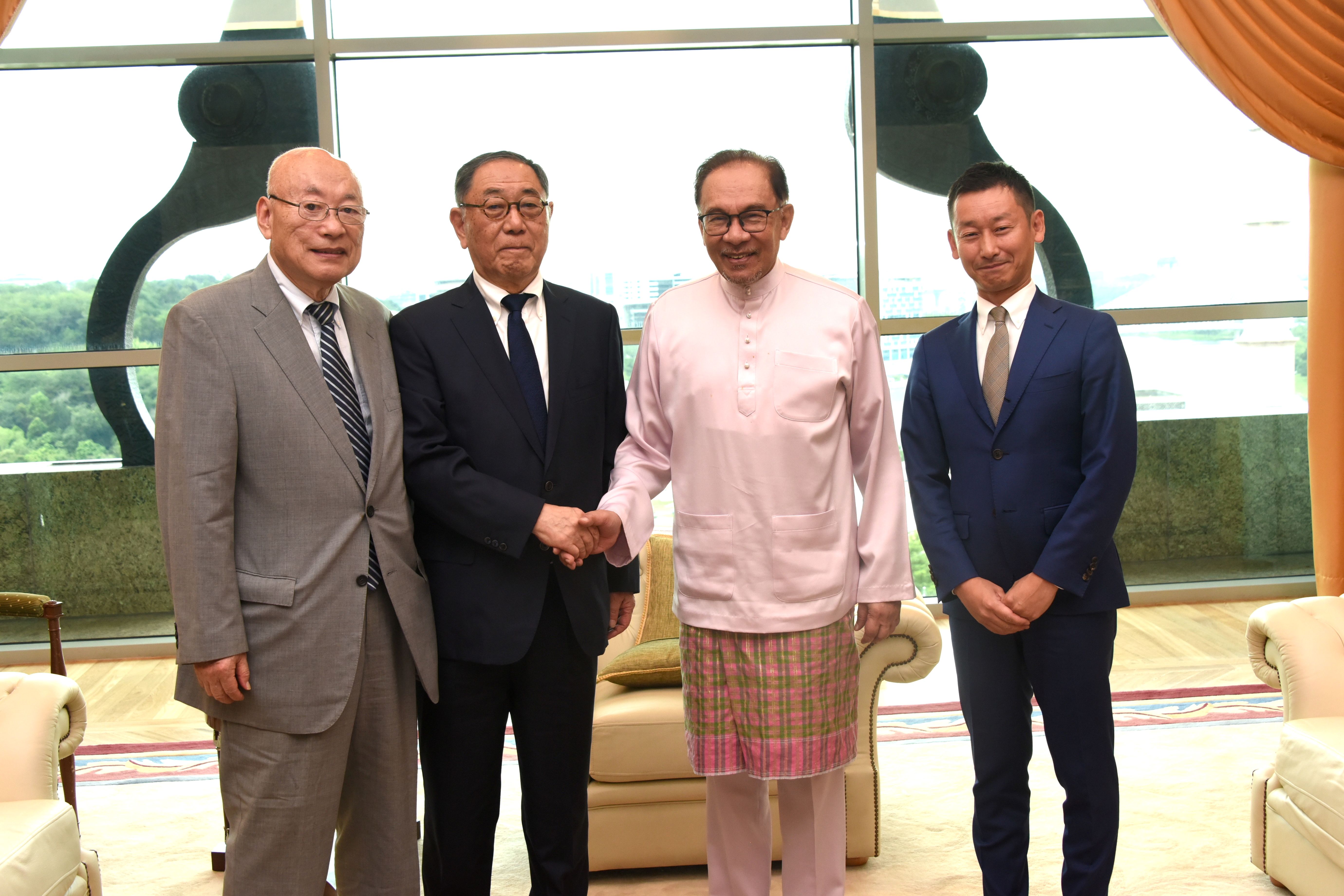 With Prime Minister Anwar bin Ibrahim of Malaysia at the Prime Minister's Office in Putrajaya
